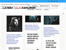 Tablet Screenshot of latestnewsexplorer.com